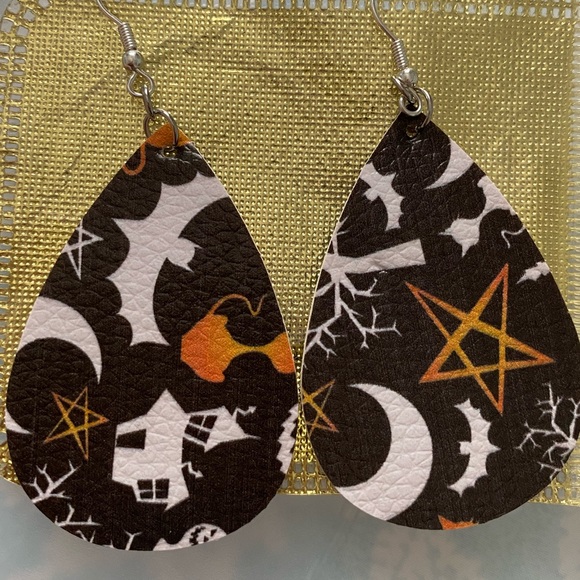 Halloween Teardrop Earrings - Picture 7 of 7